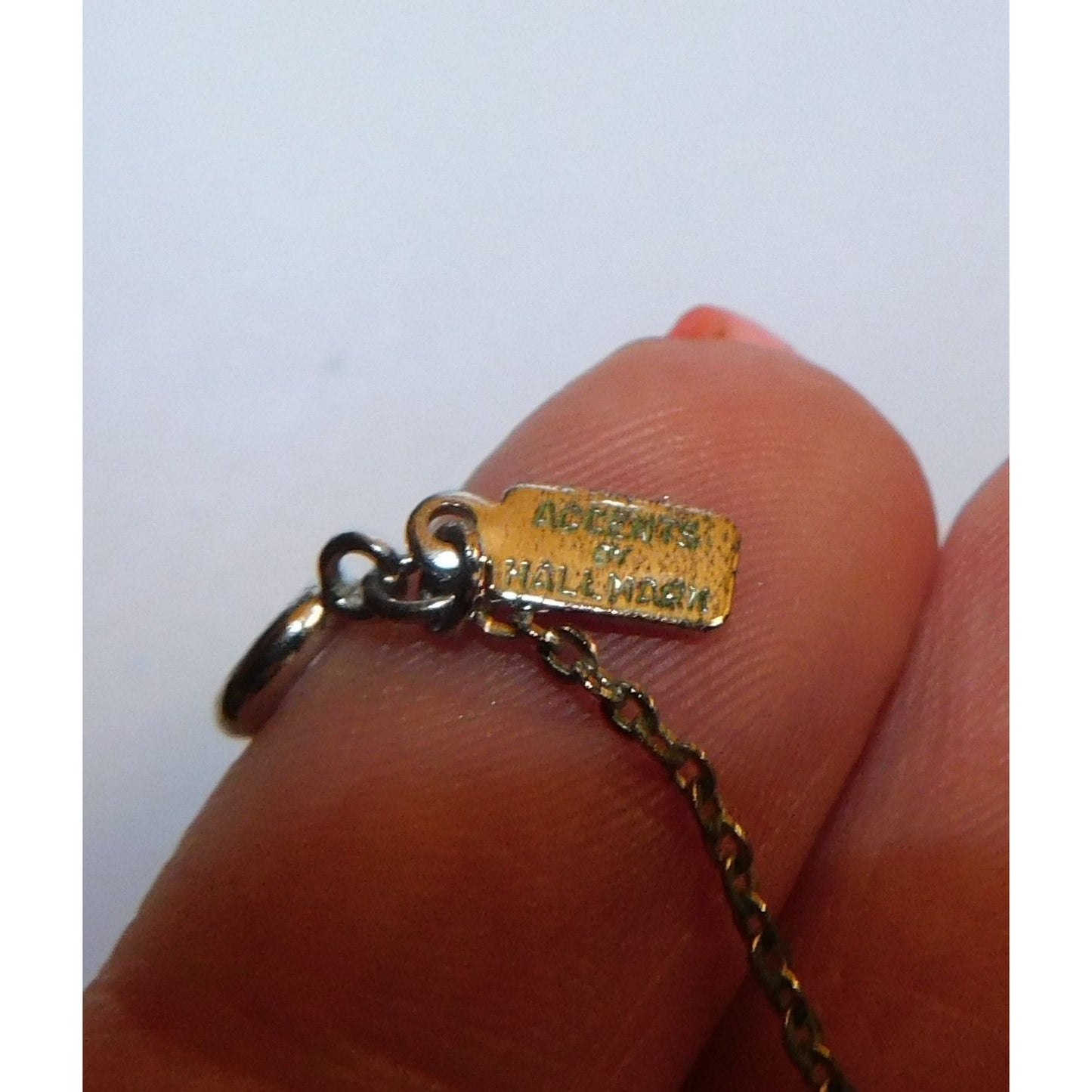 Accents By Hallmark Heart Key Silver tone Necklace