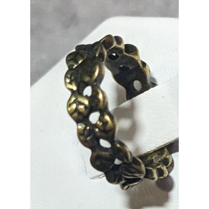 Elven Leaf Fantasy Gold Tone Costume Ring Size 6