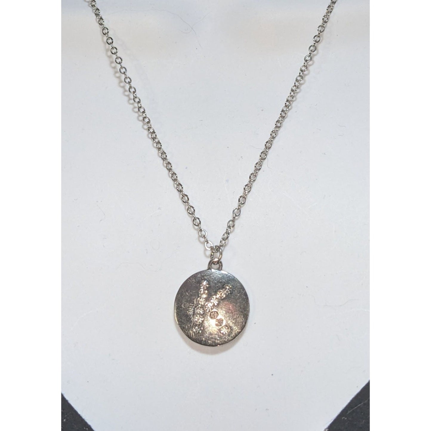 Silver Initial K Necklace Rhinestone Letter Pendant Minimalist Personalized Monogram Jewelry