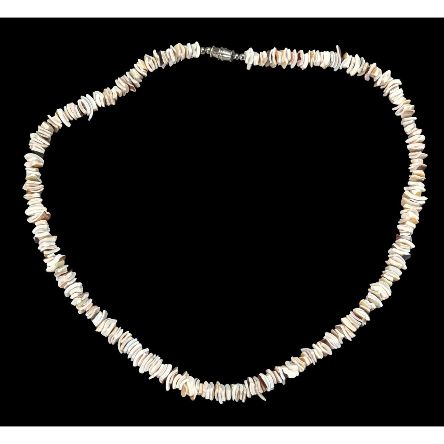 Vintage 90s Beachy Shell Chip Beaded Necklace