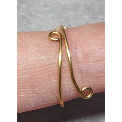Handmade Love Wire Wrap Gold Tone Wire Ring