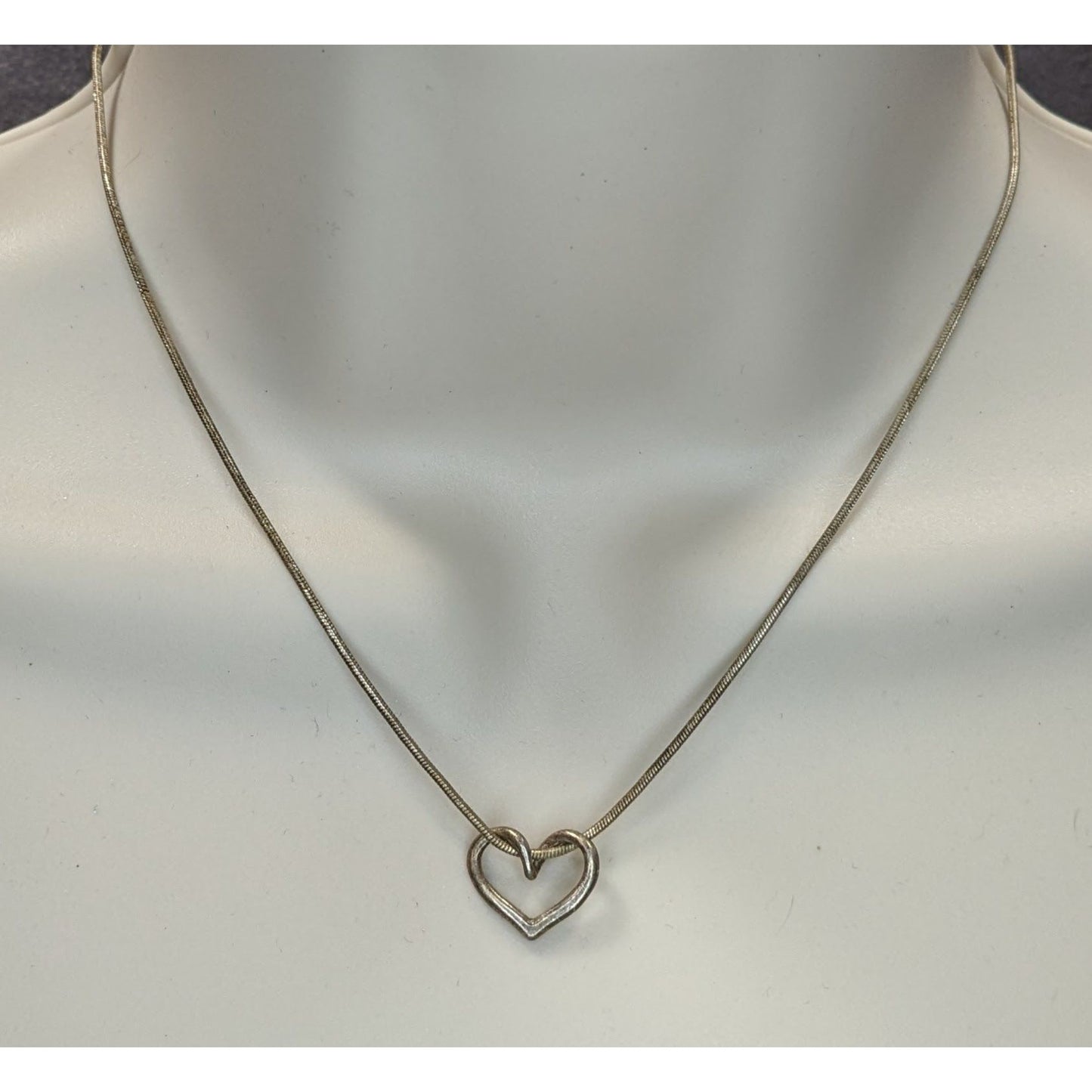 Minimalist Infinity Open Heart Pendant Necklace With Lobster Clasp
