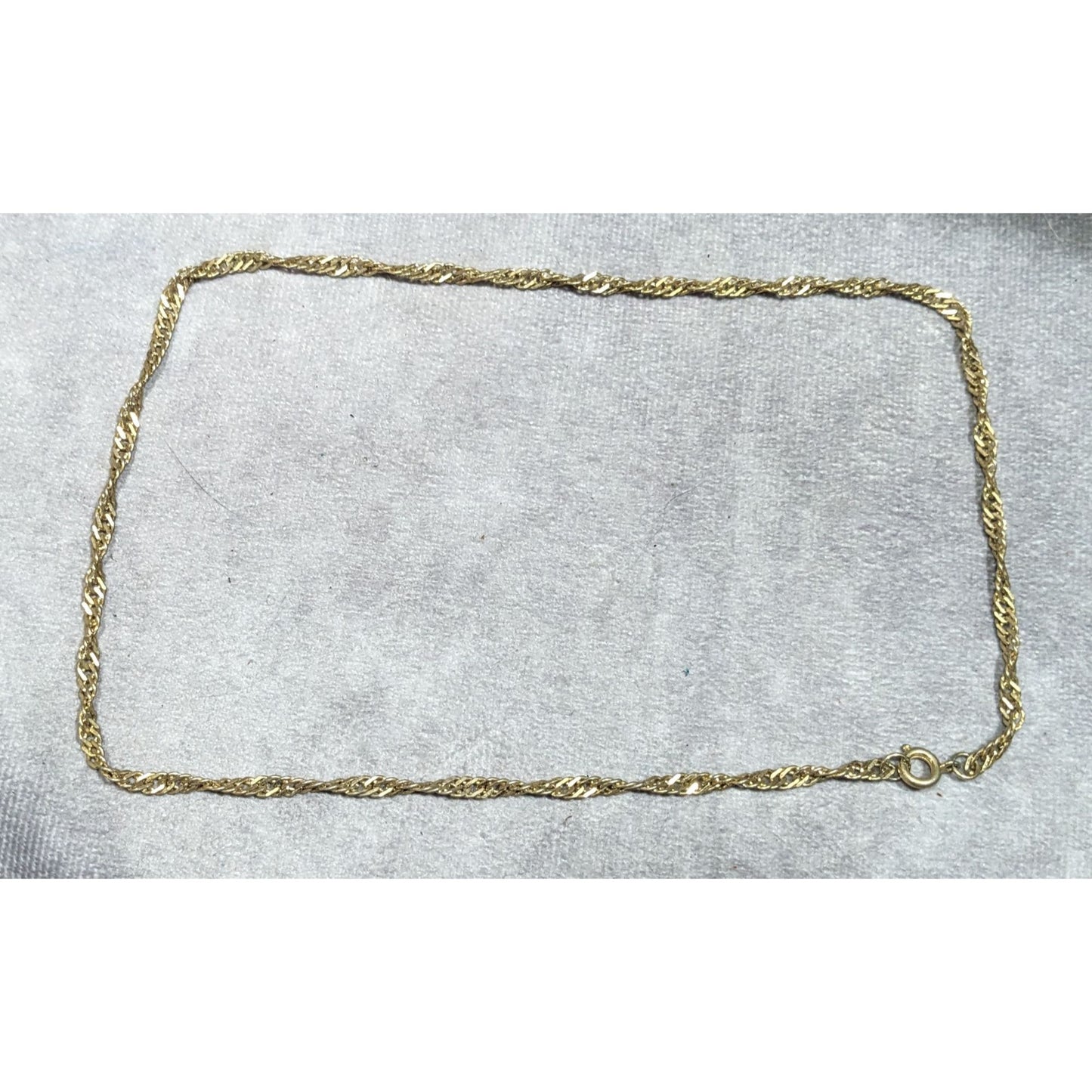 Classic Casual Twisted Gold Tone Chain Necklace