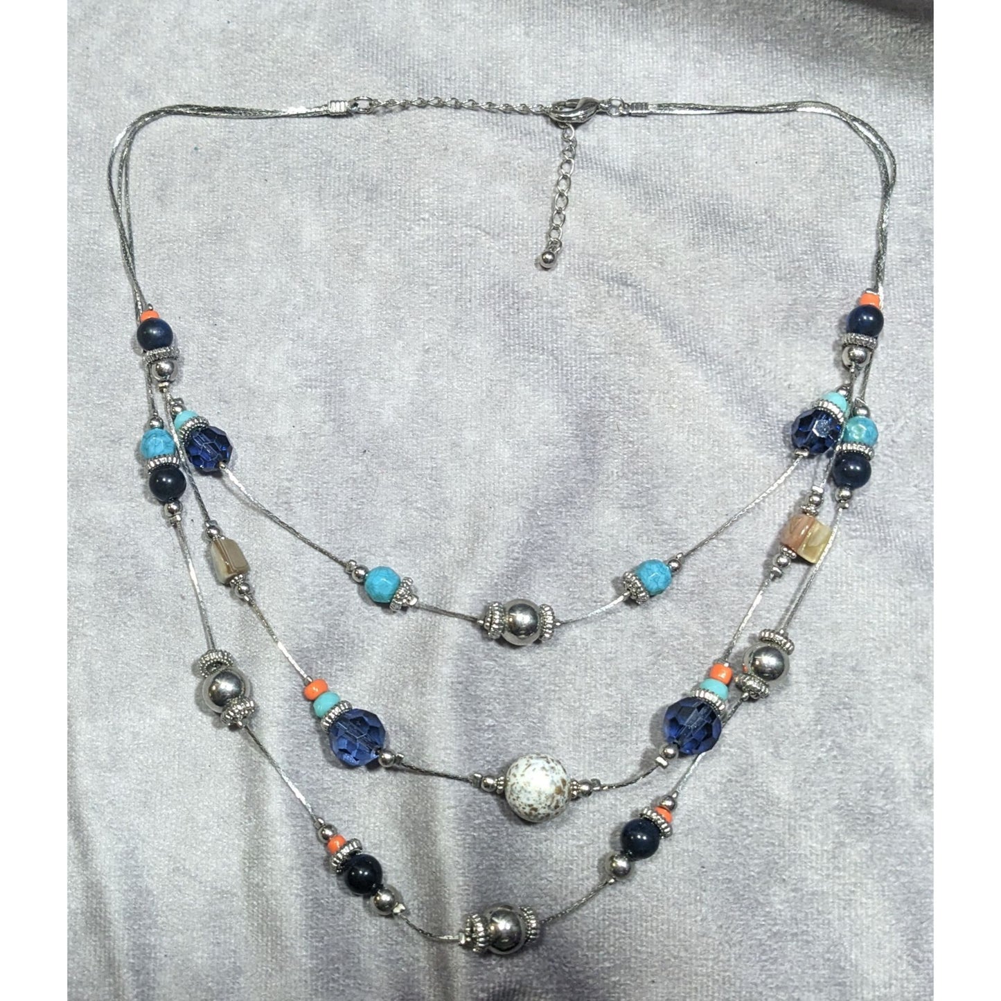 Southwestern Multilayer Beaded Station Necklace