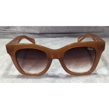 Quay Australia After Hours Chunky Retro Caramel Frame Sunglasses