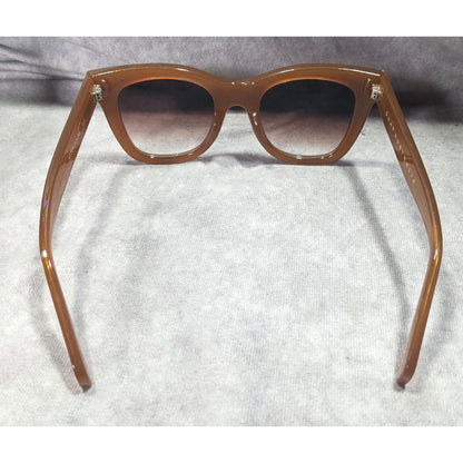 Quay Australia After Hours Chunky Retro Caramel Frame Sunglasses