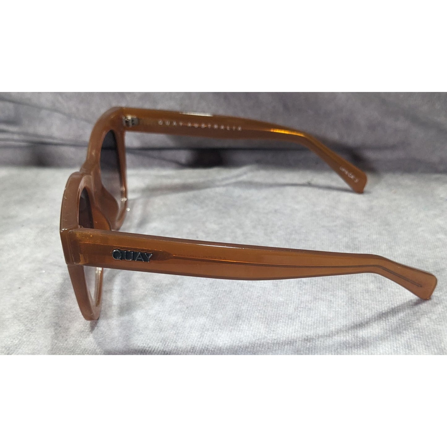 Quay Australia After Hours Chunky Retro Caramel Frame Sunglasses