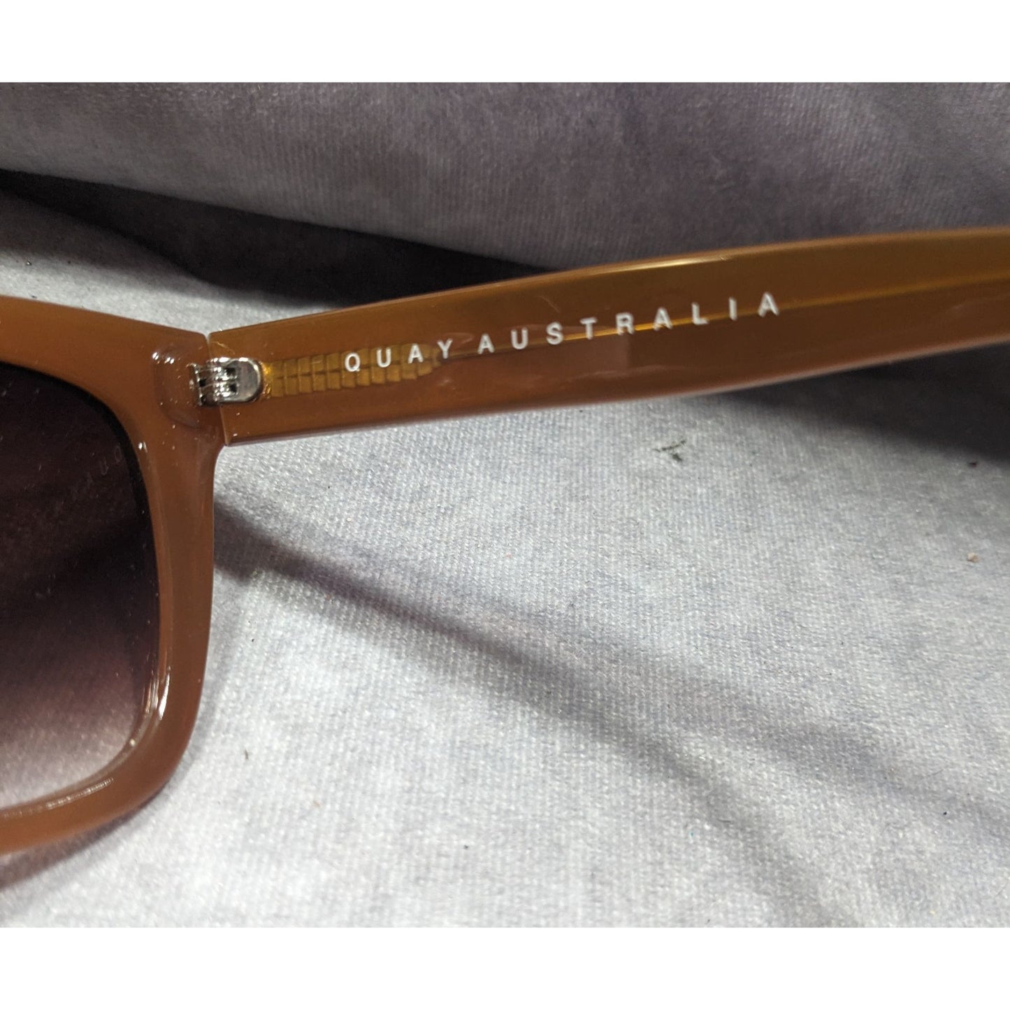 Quay Australia After Hours Chunky Retro Caramel Frame Sunglasses
