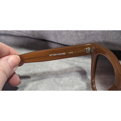Quay Australia After Hours Chunky Retro Caramel Frame Sunglasses