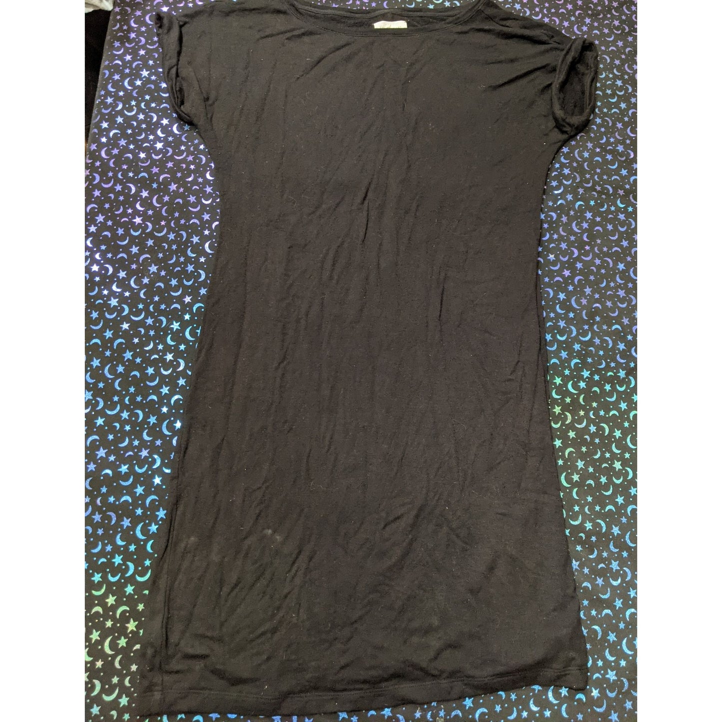Lou & Grey Black T-Shirt Dress Size Medium