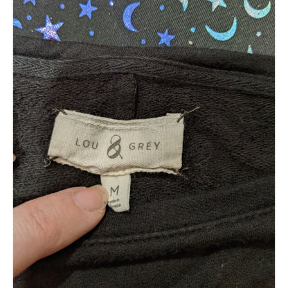 Lou & Grey Black T-Shirt Dress Size Medium