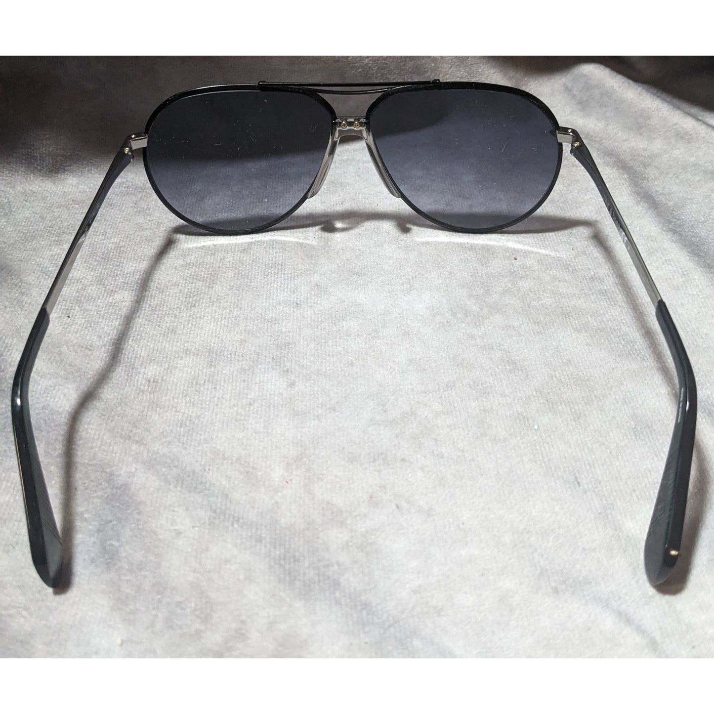 Rag And Bone Black And Silver Aviator Sunglasses