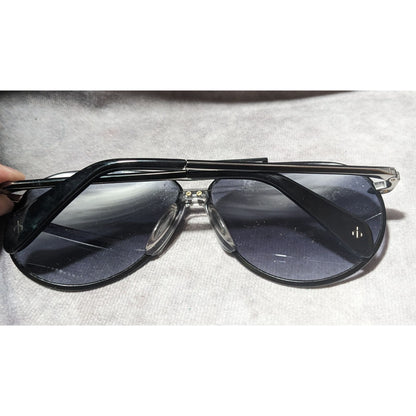 Rag And Bone Black And Silver Aviator Sunglasses