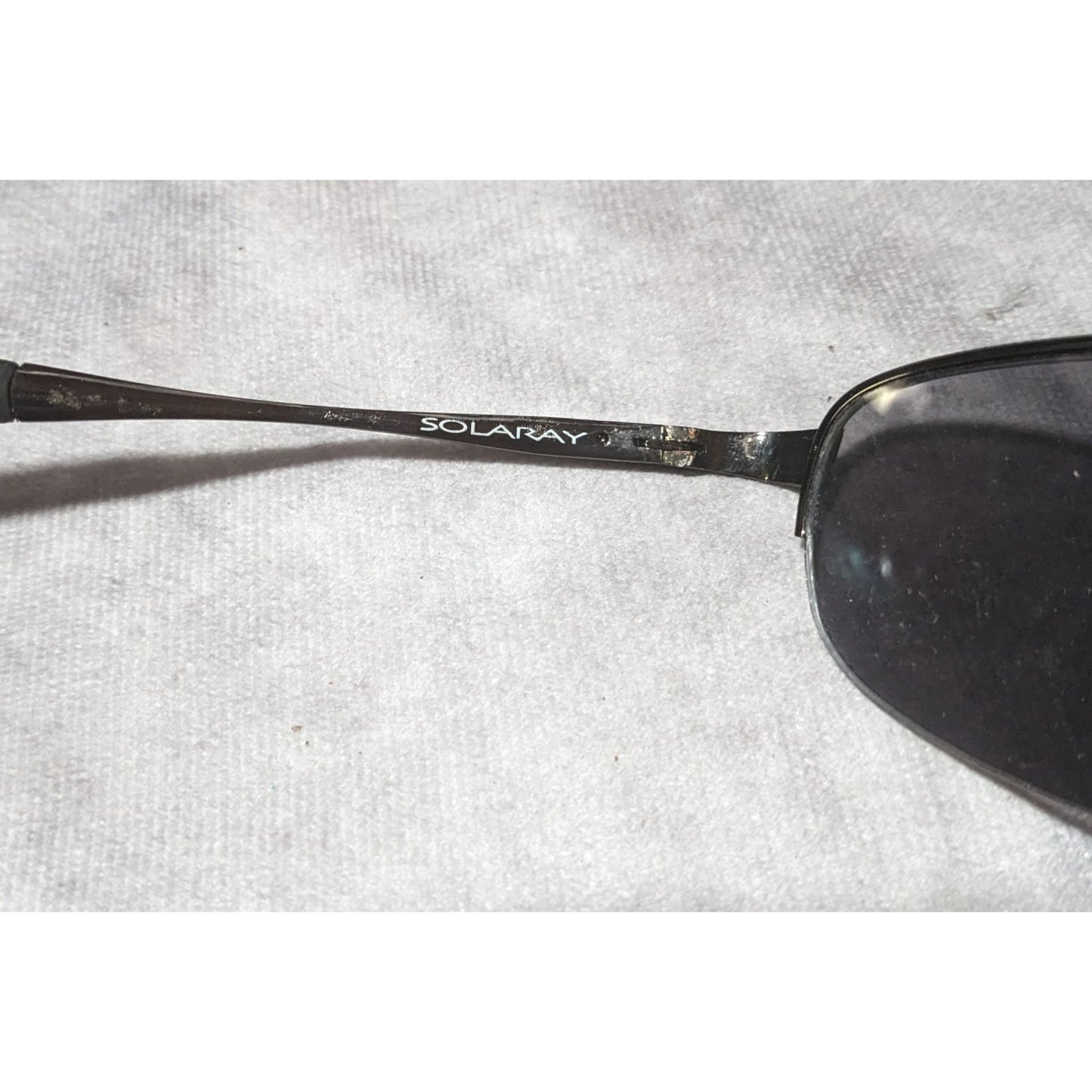 Solaray Gunmetal Tone Wide Width Sunglasses