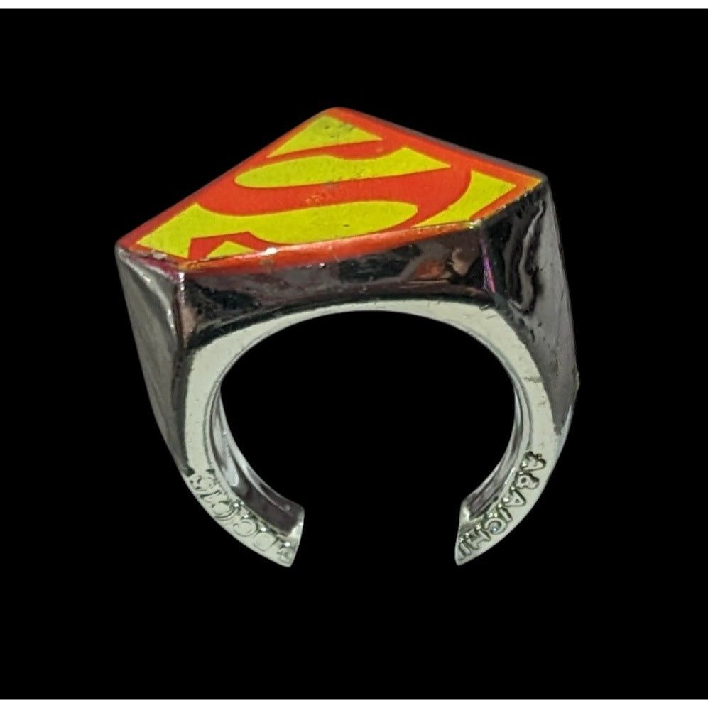 Vintage DC Superman Plastic Toy Collectible Ring