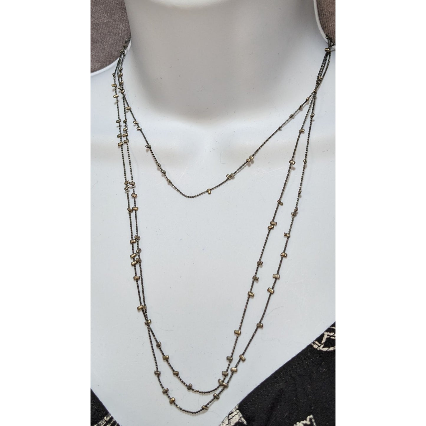 Minimalist Studded Extra Long Chain Necklace