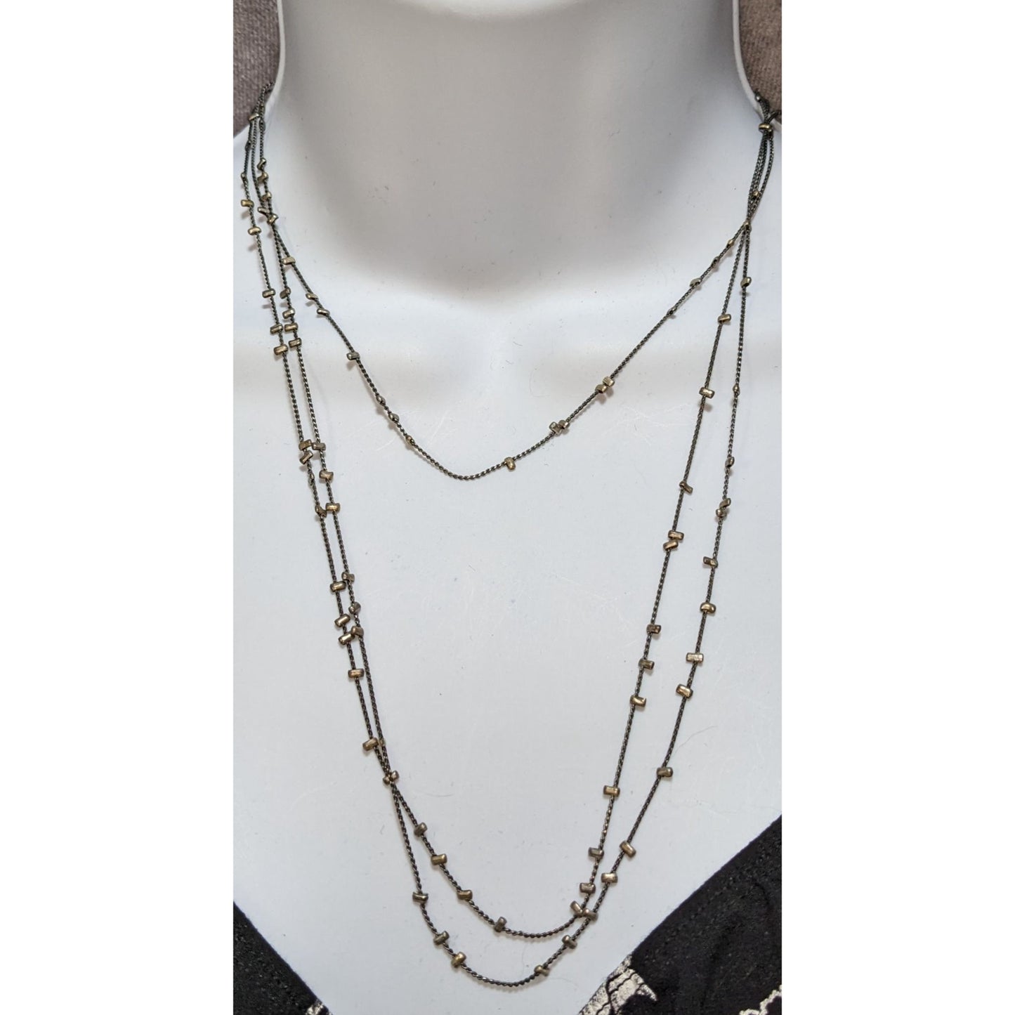 Minimalist Studded Extra Long Chain Necklace