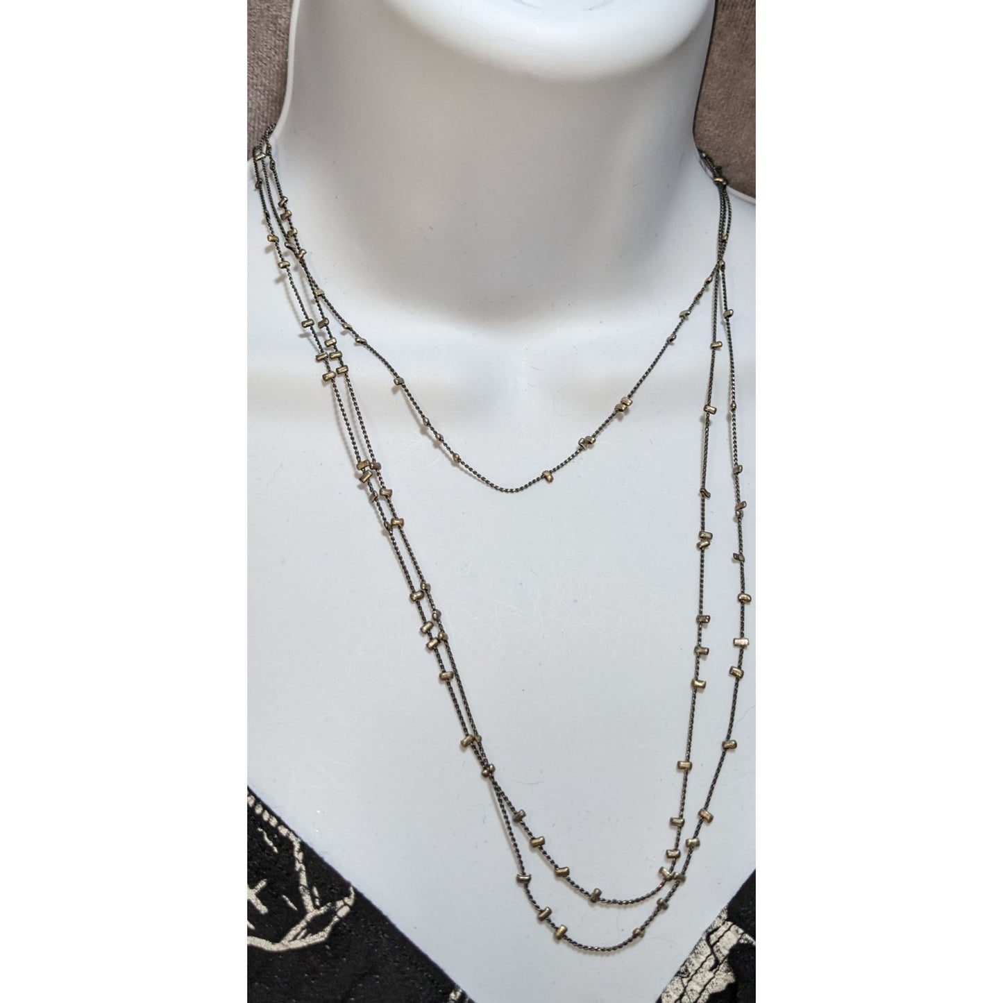 Minimalist Studded Extra Long Chain Necklace