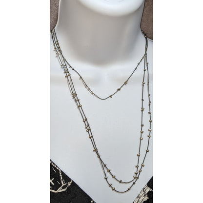 Minimalist Studded Extra Long Chain Necklace