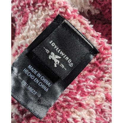 Idyllwind Cozytown USA Plush Pink Southwestern Print Fringe Scarf