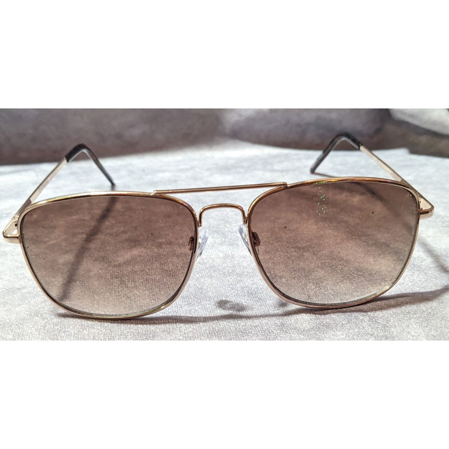 Express Y2K Retro Aviator Tortoise Accent Sunglasses