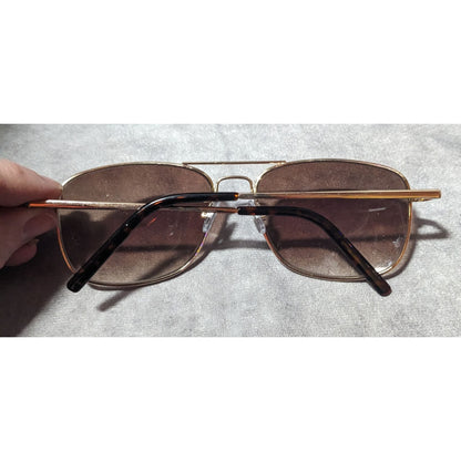 Express Y2K Retro Aviator Tortoise Accent Sunglasses