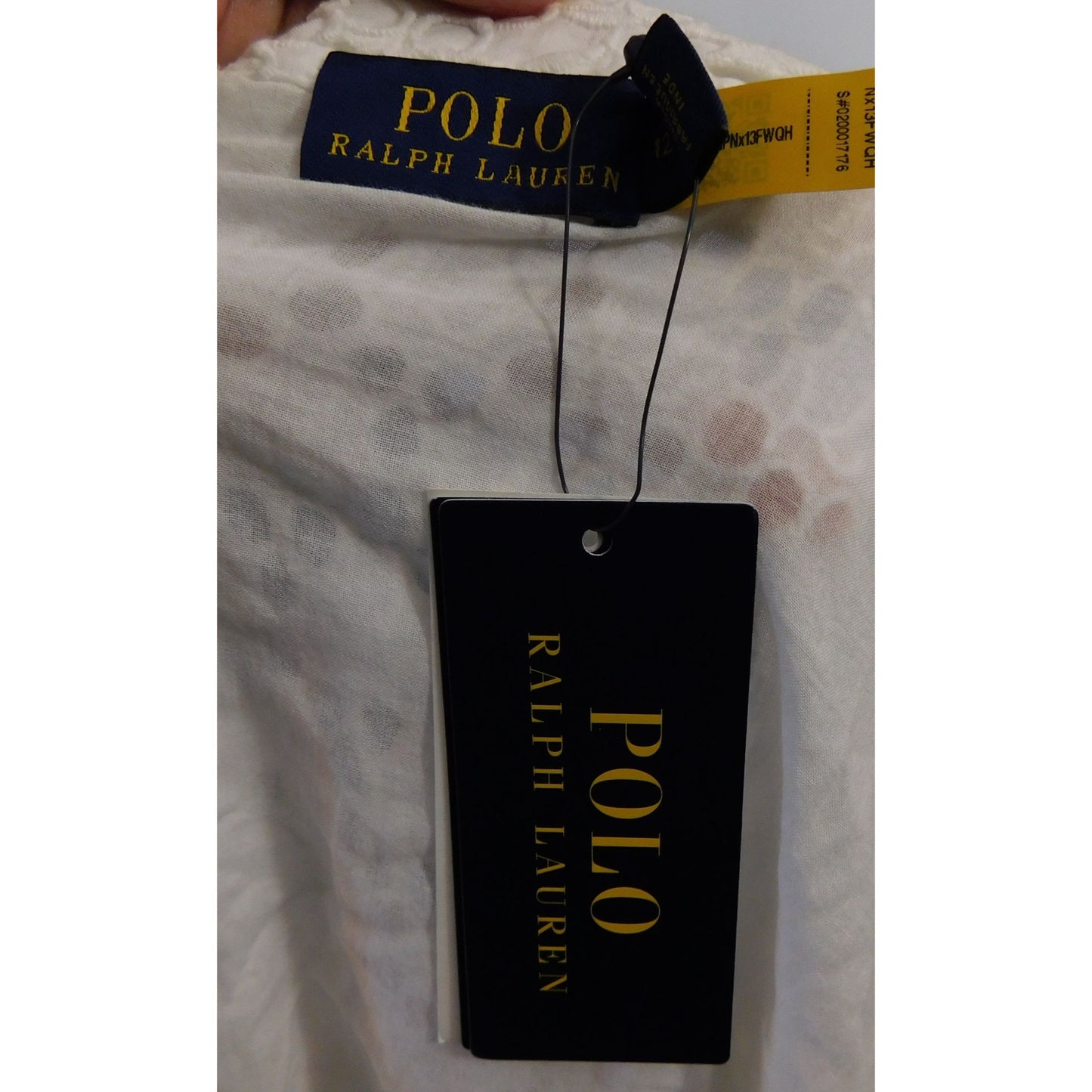 Polo Ralph Lauren White Lace Wrap Midi Skirt NWT