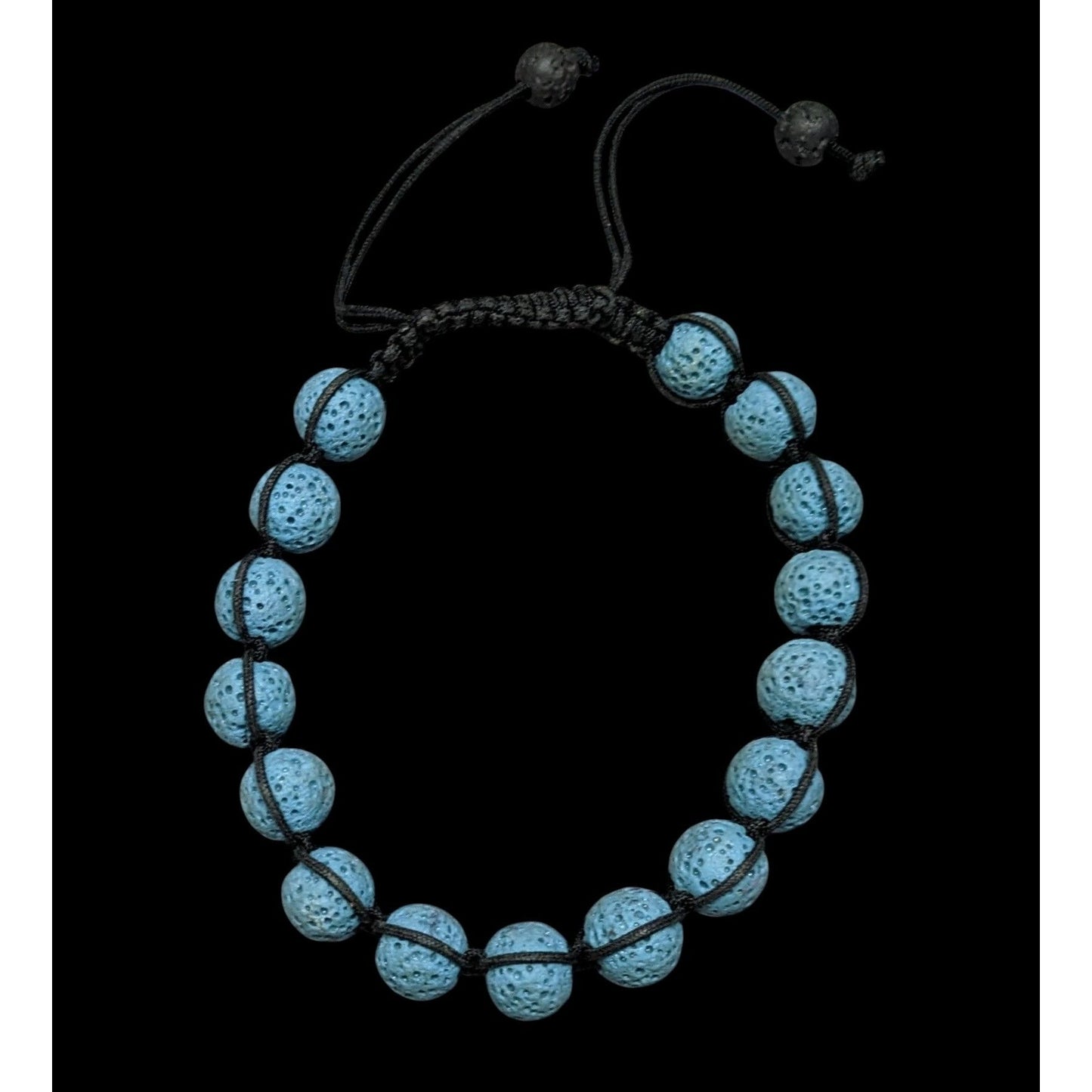 Nature Inspired Blue Lava Stone Beaded Bracelet