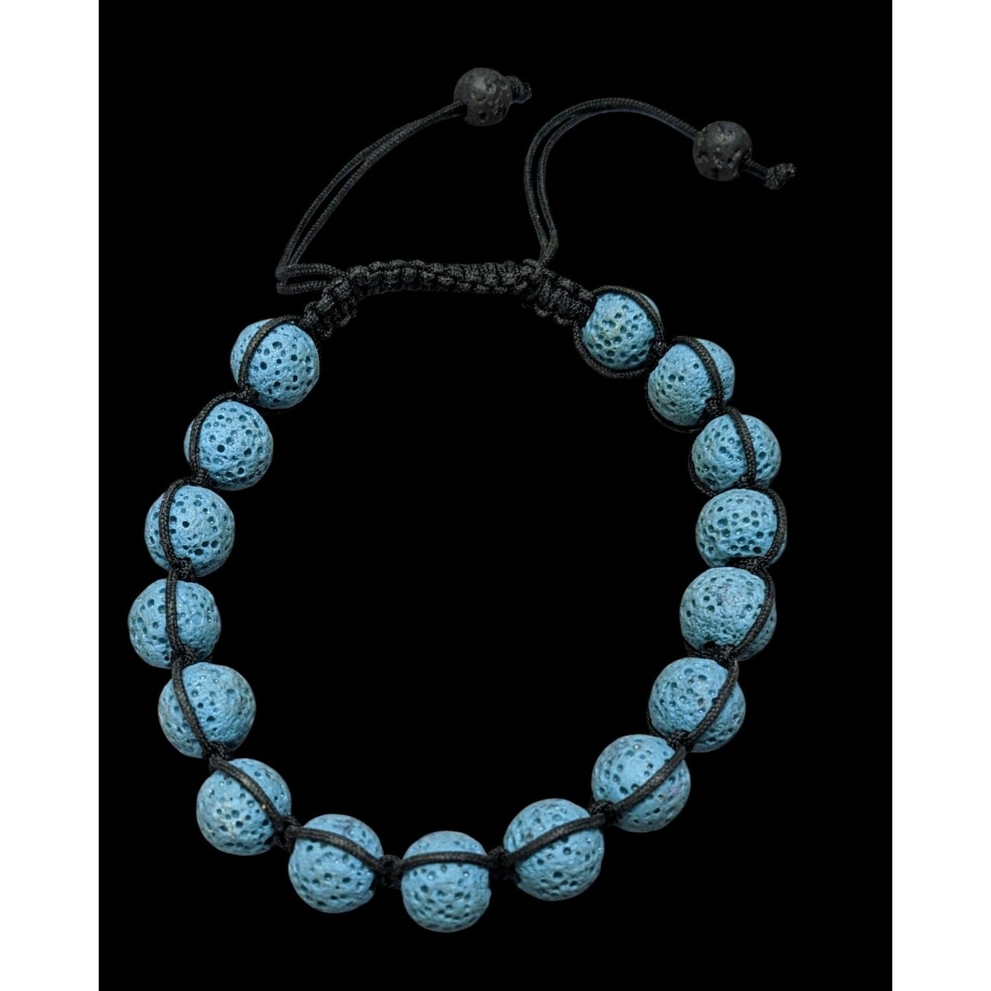Nature Inspired Blue Lava Stone Beaded Bracelet