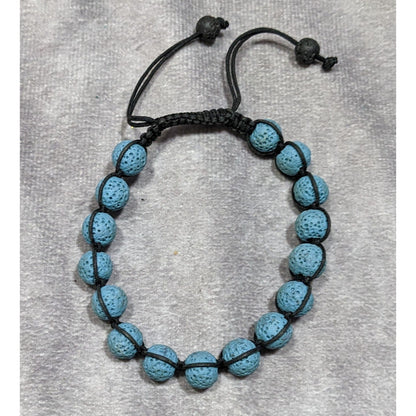 Nature Inspired Blue Lava Stone Beaded Bracelet