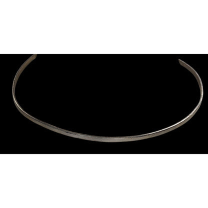 Vintage 90s Caravantes Mexico 925 Sterling Silver Minimalist Collar Necklace 18g