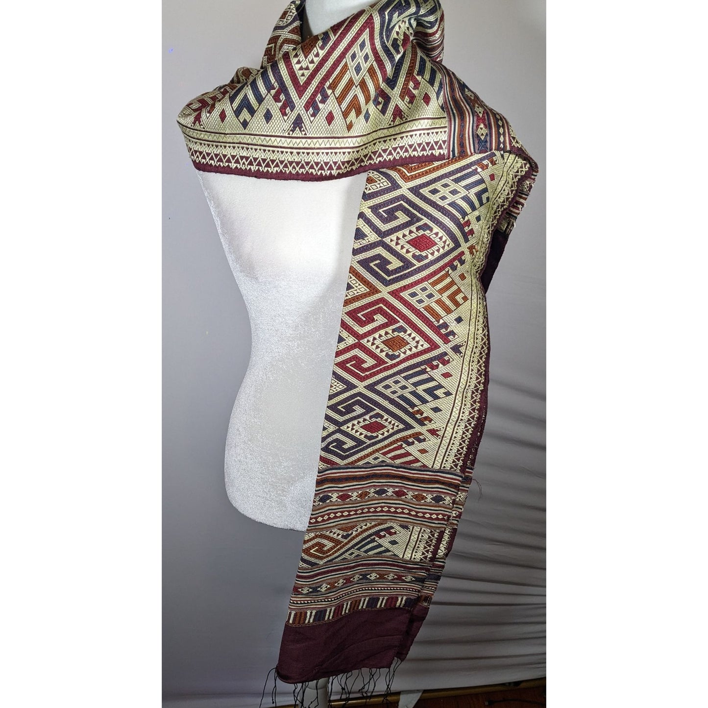 Tai Daeng Handmade Silk Naga Motif Wall Hanging