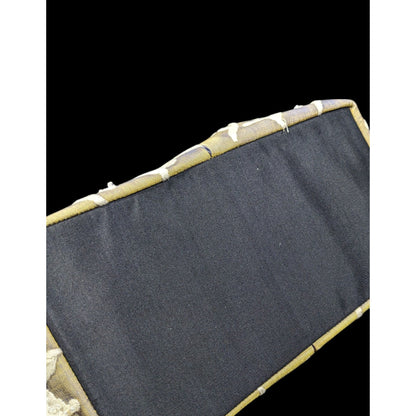 Claire V Floral Embroidered Blue And Gold Color Shift Bag