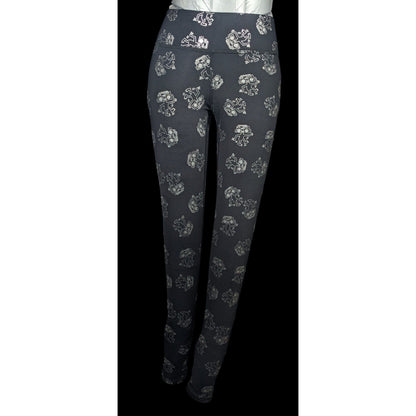 Terez x Keith Haring Black And Silver Robot Leggings Size XS
