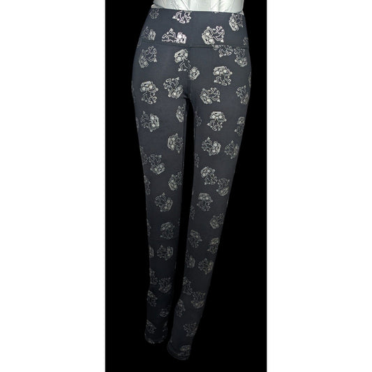 Terez x Keith Haring Black And Silver Robot Leggings Size XS