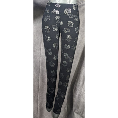 Terez x Keith Haring Black And Silver Robot Leggings Size XS