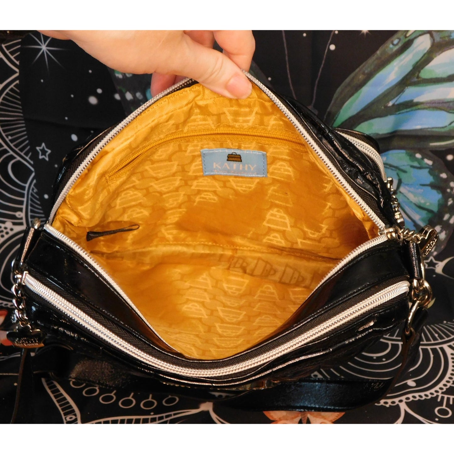 Kathy Van Zeeland Quilted Gothic Shoulder Bag