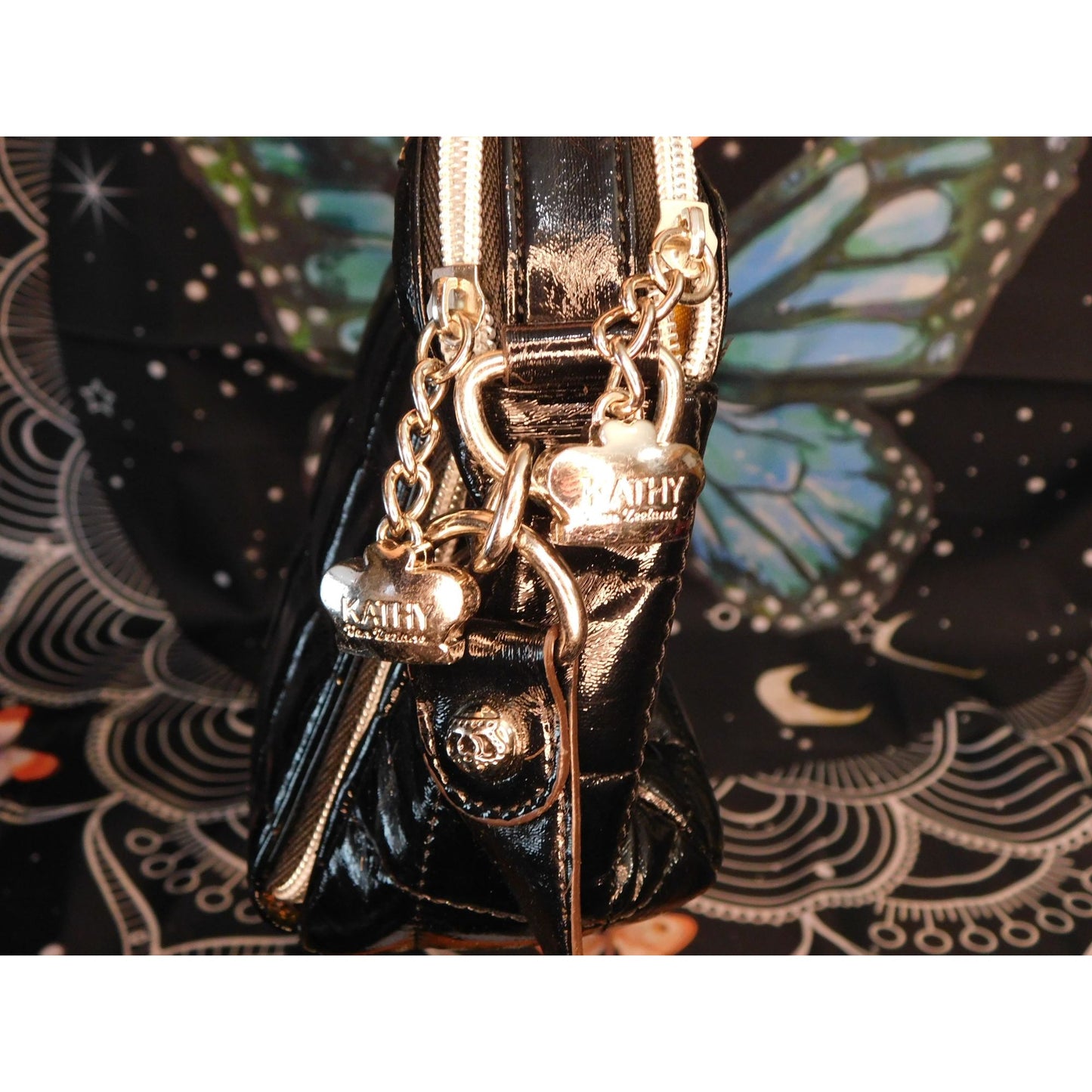 Kathy Van Zeeland Quilted Gothic Shoulder Bag