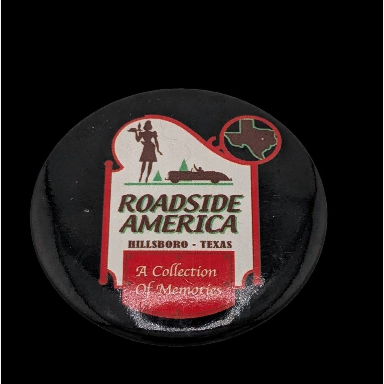 Roadside America Willsboro Texas Collectible Button/Badge