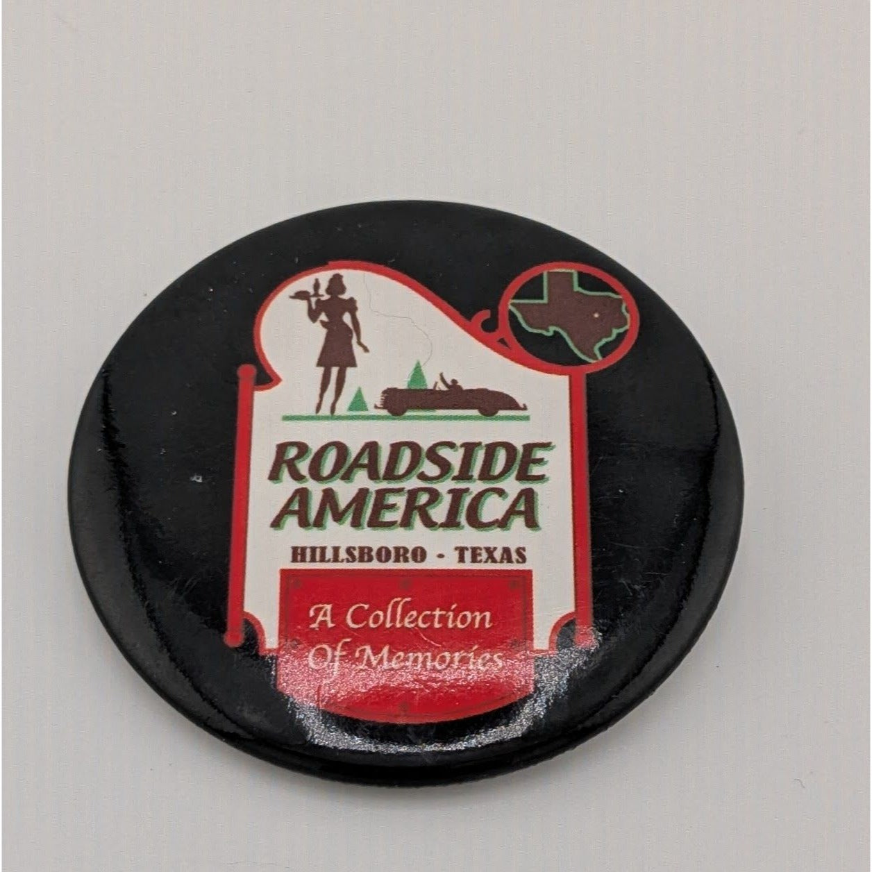 Roadside America Willsboro Texas Collectible Button/Badge