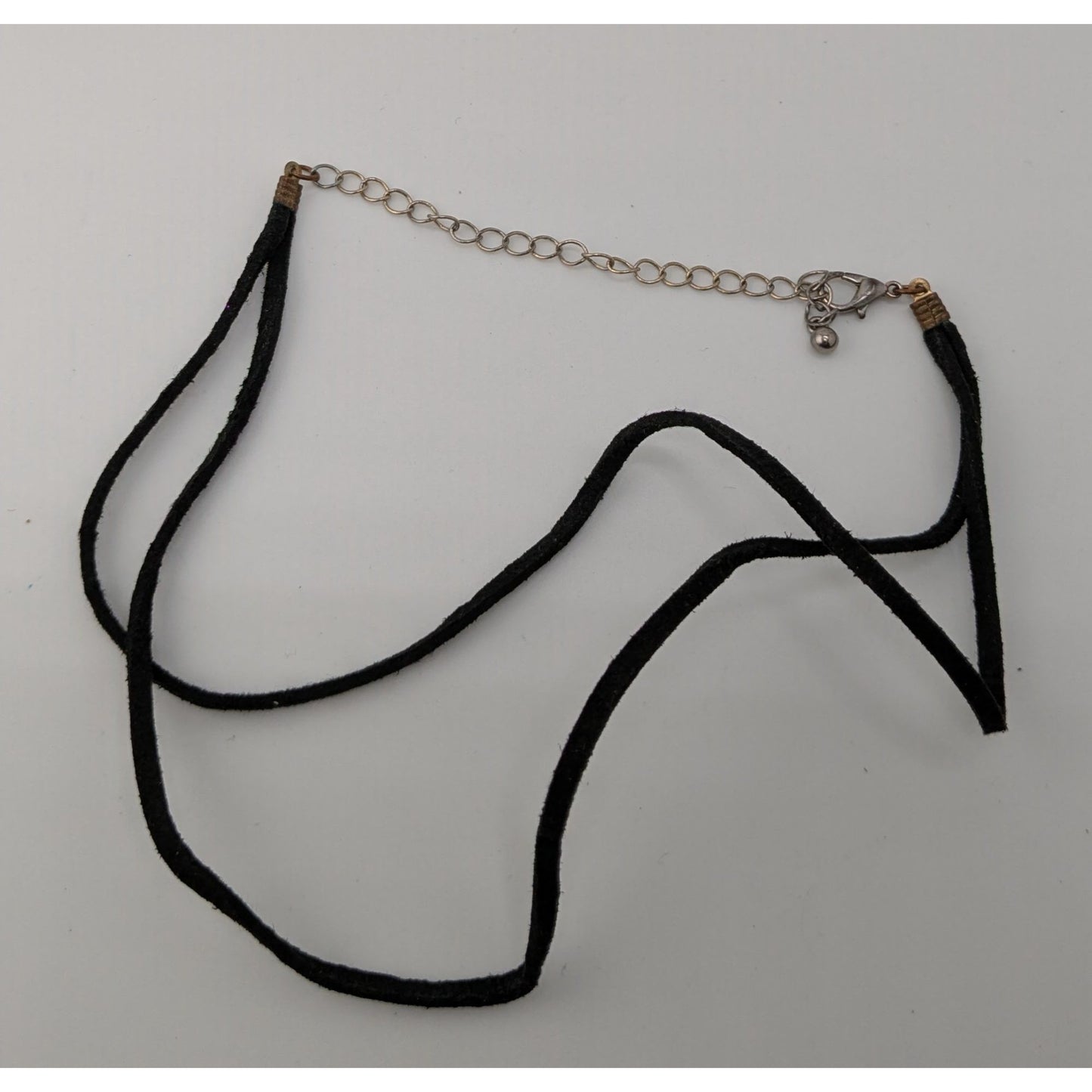 Black Double-Strand Suede Choker Necklace