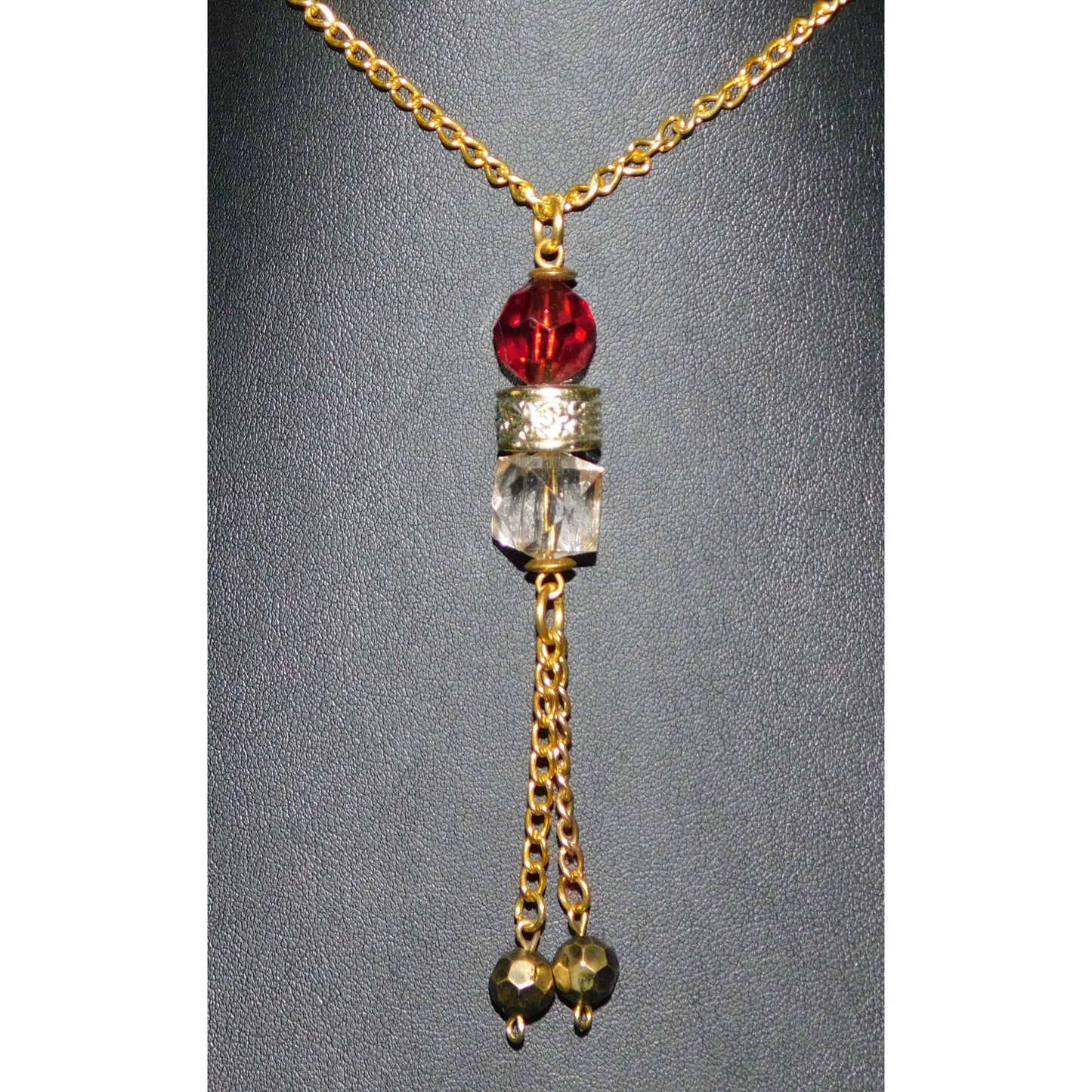 Whimsical Red Queen Inspired Y Drop Necklace
