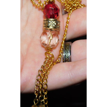 Whimsical Red Queen Inspired Y Drop Necklace