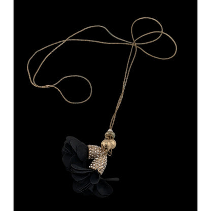 INC International Concepts Floral Rhinestone Lariat Necklace