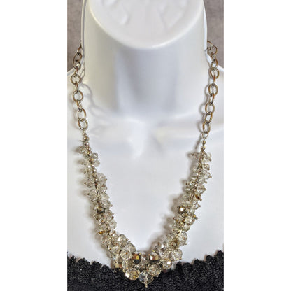 Elegant Glam Simply Vera Vera Wang Crystal Bead Cluster Necklace