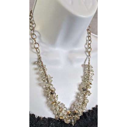 Elegant Glam Simply Vera Vera Wang Crystal Bead Cluster Necklace