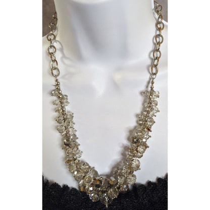 Elegant Glam Simply Vera Vera Wang Crystal Bead Cluster Necklace