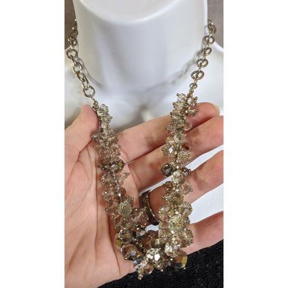 Elegant Glam Simply Vera Vera Wang Crystal Bead Cluster Necklace