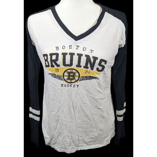 NHL Boston Bruins Womens V Neck Hockey Top