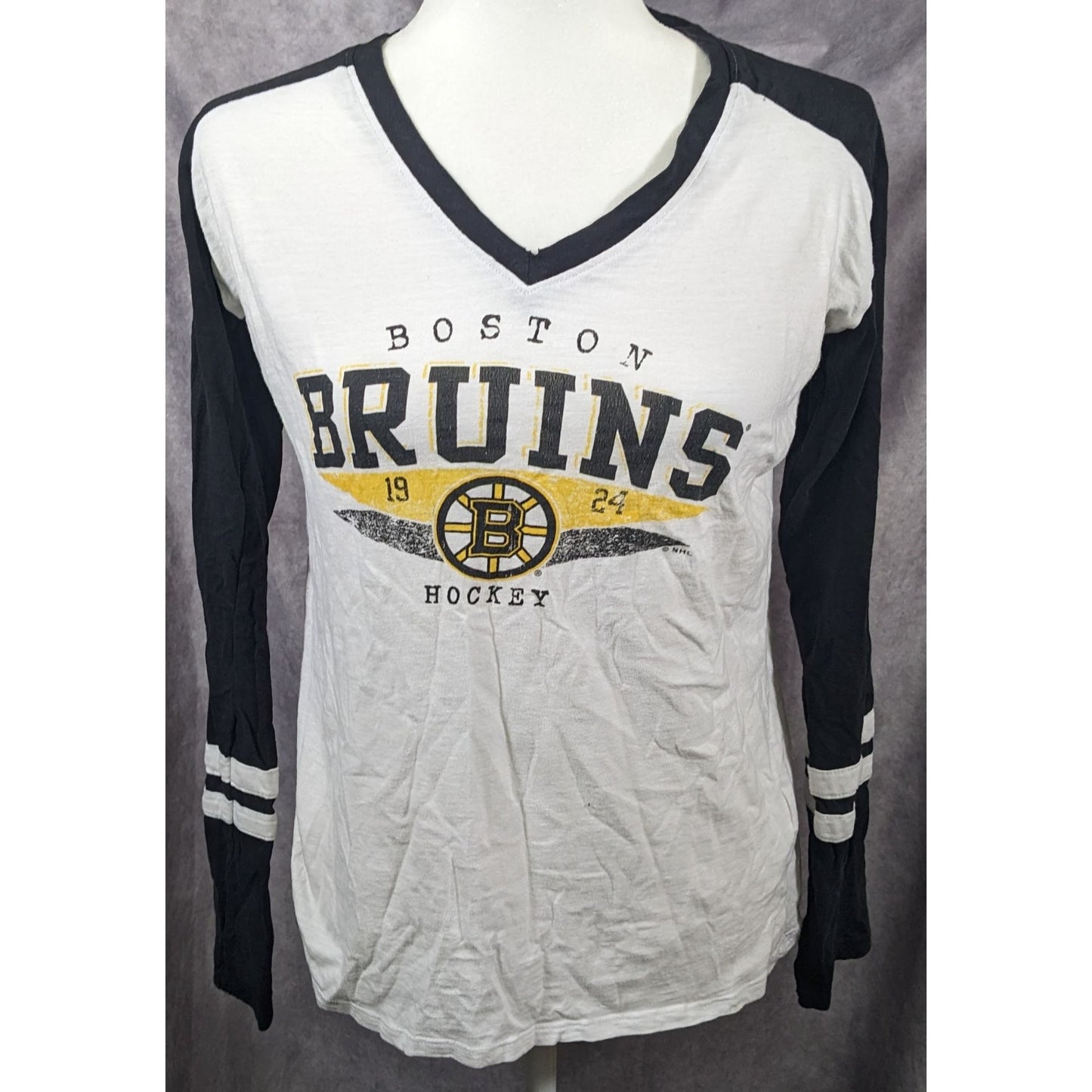 NHL Boston Bruins Womens V Neck Hockey Top